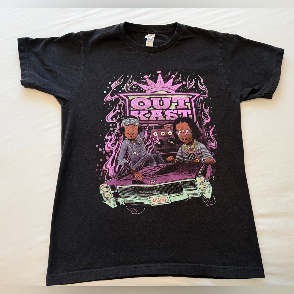 OutKast Graphic Band Tee Black Size M Hip Hop Rap Shirt
